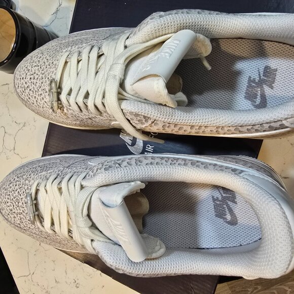 Nike Air Force 1 '07 PRM Phantom Metallic Silver Sail FV6519-001 MENS 10 W 11.5 - Picture 7 of 9